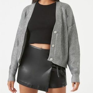 Forever 21 cardigan silver shimmer NWT